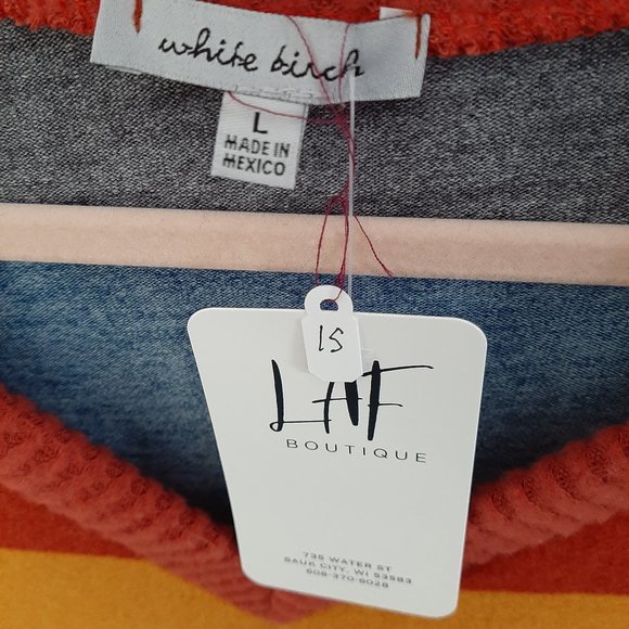 NWT Striped Sweater - Picture 3 of 5